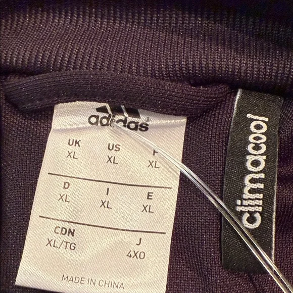 Adidas Men's Black and White Lightweight Jacket - Picture 4 of 4